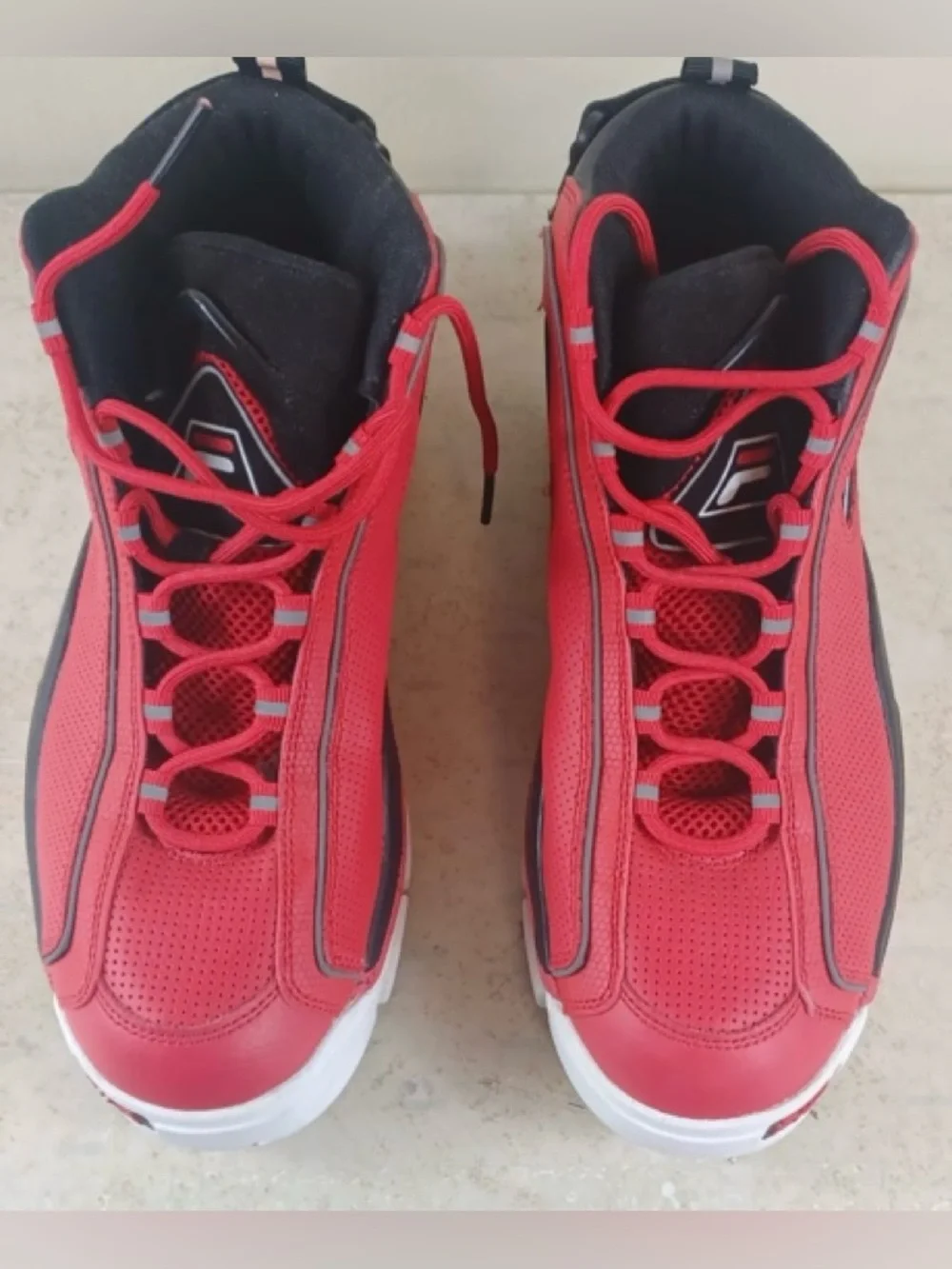 Fila Grant Hill 2 PDR Basketball Shoes Red Black White Men's - Picture 2 of 12